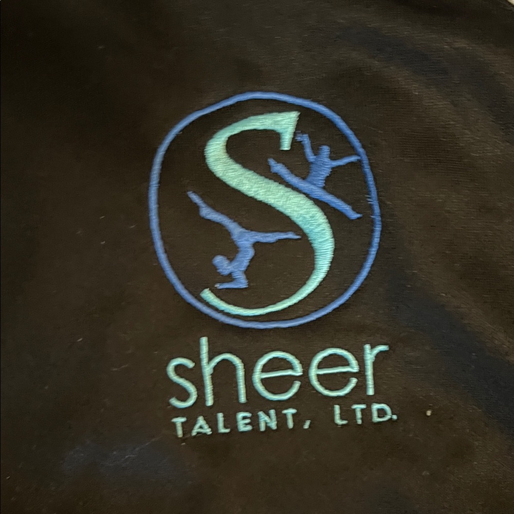 Black zippered athletic jacket for Dance